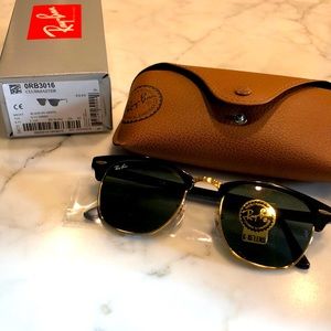Ray ban club master sunglasses polarized green only taken out of box to post